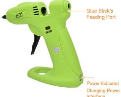 SUPERSELLER Pistolet à Colle Hot Melt Glue Machine Portable Handheld Wireless Electric Glue Machine 2000mAh Ménage Manuel Pour La Réparation à La Main, Vert 7 SUPERSELLER Pistolet à Colle Hot Melt Glue Machine Portable Handheld Wireless Electric Glue Machine 2000mAh Ménage Manuel Pour La Réparation à La Main, Vert -Pistolet à colle Soldes 53834044 3