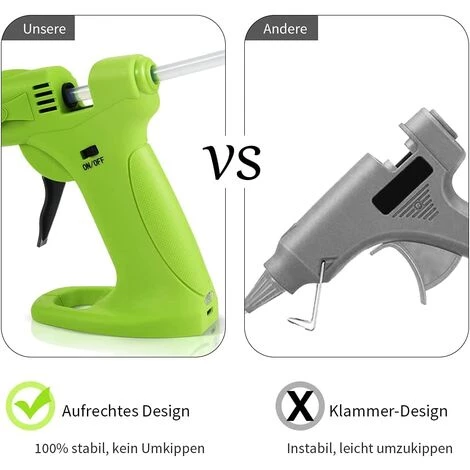 Pistolet à Colle Chaude Sans Fil - Mini Pistolet à Colle Rechargeable Par USB Batterie 2600mAh Avec 30 Bâtons De Colle De 7mm Pour Bricolage Scolaire Réparation Rapide Macaron 3 Pistolet à Colle Chaude Sans Fil - Mini Pistolet à Colle Rechargeable Par USB Batterie 2600mAh Avec 30 Bâtons De Colle De 7mm Pour Bricolage Scolaire Réparation Rapide Macaron – Image 3
