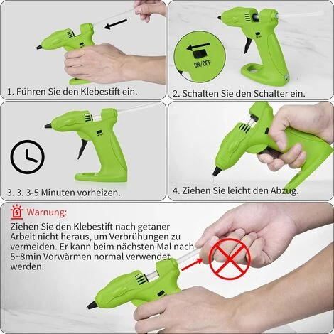 Pistolet à Colle Chaude Sans Fil - Mini Pistolet à Colle Rechargeable Par USB Batterie 2600mAh Avec 30 Bâtons De Colle De 7mm Pour Bricolage Scolaire Réparation Rapide Macaron 4 Pistolet à Colle Chaude Sans Fil - Mini Pistolet à Colle Rechargeable Par USB Batterie 2600mAh Avec 30 Bâtons De Colle De 7mm Pour Bricolage Scolaire Réparation Rapide Macaron – Image 4