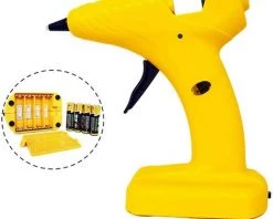 Pistolet à Colle Chaud Sans Fil, Pistolet à Colle à Chaud Pistolet De Colle Polyvalent à Piles Pour DIY Artisanat, Décoration De Noël Macaron -Pistolet à colle Soldes 54693867 3