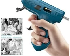 Pistolet à Colle Chaude Sans Fil, Kit Avec 40 Bâtons De Colle, Recharge USB, Pistolet à Colle Haute Température Pour Réparation à La Maison, Arts, Travaux Manuels, Bricolage Et Scellage Macaron 8 Pistolet à Colle Chaude Sans Fil, Kit Avec 40 Bâtons De Colle, Recharge USB, Pistolet à Colle Haute Température Pour Réparation à La Maison, Arts, Travaux Manuels, Bricolage Et Scellage Macaron -Pistolet à colle Soldes 54693875 4