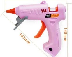 Pistolet à Colle Chaude Sans Fil, Mini Pistolet à Colle Chaude USB Rechargeable électrique Outil De Pistolet à Colle Thermofusible Pour Artisanat De Bricolage, Réparations Rapides, Maison, école Macaron -Pistolet à colle Soldes 54693894 2