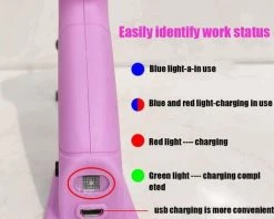 Pistolet à Colle Chaude Sans Fil, Mini Pistolet à Colle Chaude USB Rechargeable électrique Outil De Pistolet à Colle Thermofusible Pour Artisanat De Bricolage, Réparations Rapides, Maison, école Macaron -Pistolet à colle Soldes 54693894 3