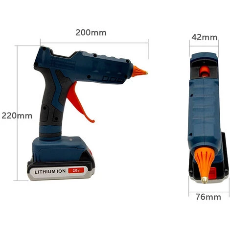 HAPPYSHOPPING Distributeur De Colle Thermofusible 100W Rechargeable Elément Chauffant PTC Convient Pour Le Pistolet à Colle Baird 20V Batterie Lithium 11mm Pistolet à Colle Nu 5 HAPPYSHOPPING Distributeur De Colle Thermofusible 100W Rechargeable Elément Chauffant PTC Convient Pour Le Pistolet à Colle Baird 20V Batterie Lithium 11mm Pistolet à Colle Nu – Image 5