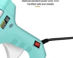 ENLENK Mini Pistolet à Colle Chaud, Manuel Ménagère Bricolage Colle Pistolet Pour Bureau/à La Main Décoration/décoration De Noël/cadeau 20W - Bleu -Pistolet à colle Soldes 55352569 4