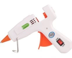 LUCKY-88 Pistolet à Colle Thermofusible, Interrupteur De Ruban Rapide, Manuel De Ménage De 7 Mm (20 W Blanc)