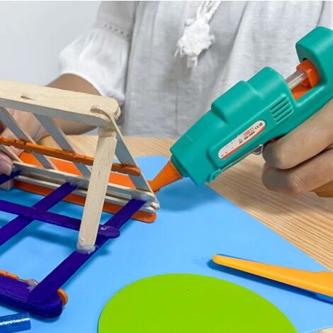 LUCKY-88 Pistolet à Colle Thermofusible, Interrupteur De Ruban Rapide, Manuel De Ménage De 7 Mm (20 W Blanc) 5 LUCKY-88 Pistolet à Colle Thermofusible, Interrupteur De Ruban Rapide, Manuel De Ménage De 7 Mm (20 W Blanc) – Image 5