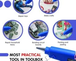 Cisea Pistolet à Colle Chaude 20W DIY, Pistolet à Colle Chaude 7mm -Pistolet à colle Soldes 57963172 3