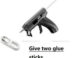 Cisea Pistolet à Colle Thermofusible Sans Fil 3.6V, Avec Bâton De Colle, Rechargeable Par USB, Haute Température, Outil De Réparation, Bricolage à Domicile