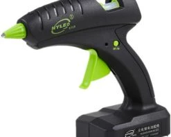 Cisea Pistolet à Colle Chaude Sans Fil, Outil De Chauffage électrique Avec Batterie Au Lithium 2000mAh Pour Bricolage Artisanat D'art 11mm 60W 12V