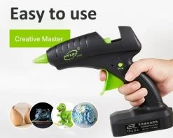 Cisea Pistolet à Colle Chaude Sans Fil, Outil De Chauffage électrique Avec Batterie Au Lithium 2000mAh Pour Bricolage Artisanat D'art 11mm 60W 12V -Pistolet à colle Soldes 57963218 3