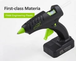 Cisea Pistolet à Colle Chaude Sans Fil, Outil De Chauffage électrique Avec Batterie Au Lithium 2000mAh Pour Bricolage Artisanat D'art 11mm 60W 12V -Pistolet à colle Soldes 57963218 4