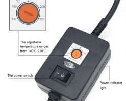 TANCYCO NL102 200W Four à Colle à Cheveux Haute Puissance 140 ℃-220 ℃ Température Réglable Pot De Fusion Chaud Dispositif De Chauffage En Alliage D'aluminium -Pistolet à colle Soldes 58296319 3