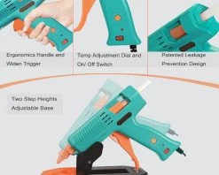 GRID COOL Pistolet à Colle Chaude 150W, Pistolet à Colle Chaude Depour Le Bricolage, L'artisanat Et Les Applications Industrielles -Pistolet à colle Soldes 58347396 2
