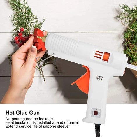 GRID COOL Pistolet à Colle Chaude100-240V 120W Pistolet à Colle Thermofusible Température Constante Réglable Blanc 4 GRID COOL Pistolet à Colle Chaude100-240V 120W Pistolet à Colle Thermofusible Température Constante Réglable Blanc – Image 4