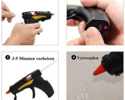 GRID COOL Pistolet à Colle Chaude - Pistolet à Colle Sans Fil USB Chauffe 2,5 à 5 Heures - Pour L'école, Le Bricolage, L'artisanat 8 GRID COOL Pistolet à Colle Chaude - Pistolet à Colle Sans Fil USB Chauffe 2,5 à 5 Heures - Pour L'école, Le Bricolage, L'artisanat -Pistolet à colle Soldes 58347453 4