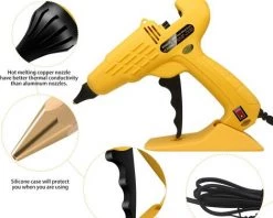 GRID COOL Pistolet à Colle Chaude,Pistolets à Colle Électriques 60W Avec10 Bâtons De Colle , Bouton ON/OFF Anti Écoulement Pour Bricolage 6 GRID COOL Pistolet à Colle Chaude,Pistolets à Colle Électriques 60W Avec10 Bâtons De Colle , Bouton ON/OFF Anti Écoulement Pour Bricolage -Pistolet à colle Soldes 58347461 2