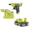 Pack RYOBI Pistolet à Colle 18V OnePlus RGLM18-0 - 1 Batterie 2.5Ah - 1 Chargeur Rapide RC18120-125