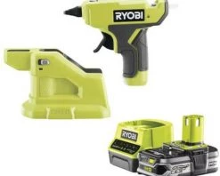 Pack RYOBI Pistolet à Colle 18V OnePlus RGLM18-0 - 1 Batterie 2.5Ah - 1 Chargeur Rapide RC18120-125