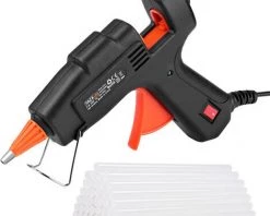TODOT Pistolet à Colle Chaude 20W Avec 50 Bâtons Colle à Haute Température Déclencheur - GGO20AC