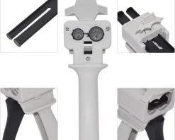 ROSIER Pistolet Distributeur Époxy 50 Ml, AB Pistolet à Colle Époxy Poignée Applicateur Pour Mélange Colle, Ratios 2 :1 (Pistolet)——VEBTles -Pistolet à colle Soldes 58966493 5