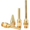 ROSIER Kit De Buse De Pistolet à Colle En Cuivre, 4 Buse En Cuivre Interchangeables De Diamètre De Filetage 10,8 Mm Convient Aux Outils De Pistolet à Colle Chaude——VEBTles