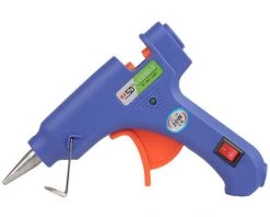 CATHERINE Pistolet à Colle Chaude 50pcs Bâtons Chauffrage Rapide Et Sûr Pistolet à Colle 20W, Y Compris Un Anti écoulement Pour Réparation, Artisanat, DIY, Maison, Bricolage, Bureau- Bleu