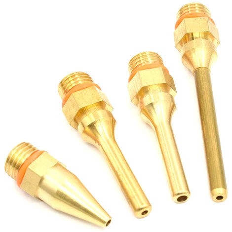 CHANCEY Kit De Buse De Pistolet à Colle En Cuivre,SEMAket 4 Buse En Cuivre Interchangeables De Diamètre De Filetage 10,8 Mm Convient Aux Outils De Pistolet à Colle Chaude 4 CHANCEY Kit De Buse De Pistolet à Colle En Cuivre,SEMAket 4 Buse En Cuivre Interchangeables De Diamètre De Filetage 10,8 Mm Convient Aux Outils De Pistolet à Colle Chaude – Image 4