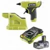Pack RYOBI Pistolet à Colle 18V OnePlus RGLM18-0 - 1 Batterie 3.0Ah High Energy - 1 Chargeur Ultra Rapide