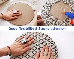 HEGUYEY Pistolet à Colle Chaude Pistolet A Colle - Pistolet Colle 20W 40pcs 7mm Bâtons De Colle Pour Pistolet Le Artisanat, DIY, Maison, Bricolage, Bureau-Bleuge -Pistolet à colle Soldes 60210054 3