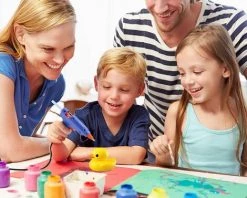 HEGUYEY Pistolet à Colle Chaude Pistolet A Colle - Pistolet Colle 20W 40pcs 7mm Bâtons De Colle Pour Pistolet Le Artisanat, DIY, Maison, Bricolage, Bureau-Bleuge -Pistolet à colle Soldes 60210054 4