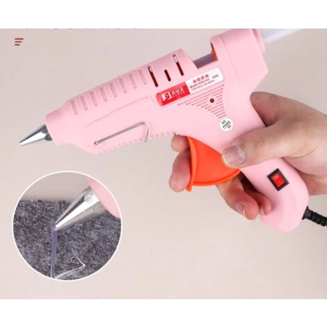 OUSUDELA 100W Pistolet En Silicone Chaud Artisanat Bâtons Réparations Maison Réparations Art Festival Décoration (sans Bâton De Colle Chaude) 3 OUSUDELA 100W Pistolet En Silicone Chaud Artisanat Bâtons Réparations Maison Réparations Art Festival Décoration (sans Bâton De Colle Chaude) – Image 3