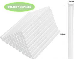 OUSUDELA Bâtons De Colle à Chaud, 11mm X 100mm, Pour Pistolet à Colle 60W DIY Art Craft, Paquet De 50 -Pistolet à colle Soldes 60280033 2