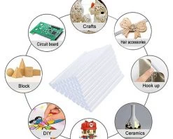 OUSUDELA Bâtons De Colle à Chaud, 11mm X 100mm, Pour Pistolet à Colle 60W DIY Art Craft, Paquet De 50 -Pistolet à colle Soldes 60280033 3