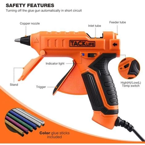 TODOT Pistolet à Colle 30W Avec 60 Bâtons De Colle, Chauffage Rapide Et Température Constante Automatique - GGO21AC 2 TODOT Pistolet à Colle 30W Avec 60 Bâtons De Colle, Chauffage Rapide Et Température Constante Automatique - GGO21AC – Image 2