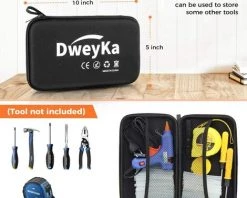 JOORRT Pistolet à Colle Chaude 75pcs Bâtons Chauffrage Rapide Et Sûr Pistolet à Colle 20W, Y Compris Un Sac à Outils, Anti écoulement Pour Réparation, Artisanat, DIY, Maison, Bricolage, Bureau- Bleu -Pistolet à colle Soldes 60667959 5