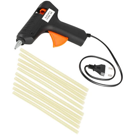 LIFCAUSAL Pistolet à Colle Thermofusible 110-240V 40W Outil De Débosselage Sans Peinture + 10 Pièces Bâtons De Colle EU 1 LIFCAUSAL Pistolet à Colle Thermofusible 110-240V 40W Outil De Débosselage Sans Peinture + 10 Pièces Bâtons De Colle EU