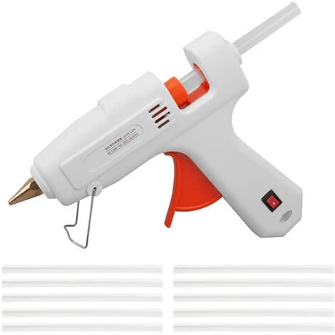 LIFCAUSAL Pistolet à Colle Thermofusible 220 V 40 W Outil De Réparation De Bâtons De Colle De Qualité Supérieure Avec 10 Bâtons De Colle Ou Utilisation Artisanale, Décoration De Noël/cadeaux Prise Ue 1 LIFCAUSAL Pistolet à Colle Thermofusible 220 V 40 W Outil De Réparation De Bâtons De Colle De Qualité Supérieure Avec 10 Bâtons De Colle Ou Utilisation Artisanale, Décoration De Noël/cadeaux Prise Ue