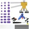 LIFCAUSAL Outil De Réparation De Dent Sans Peinture Kit De Réparation De Débosselage De Voiture 46 Pièces Outils D'extraction De Dent