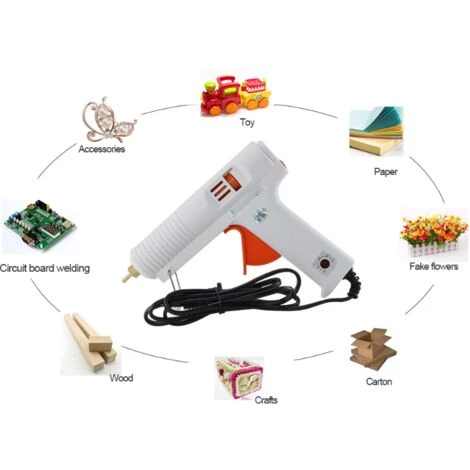 Cisea Pistolet à Colle Thermofusible Haute Température Verre Colle Saisir Chauffage électrique 100w Thermostat 11mm 3 Cisea Pistolet à Colle Thermofusible Haute Température Verre Colle Saisir Chauffage électrique 100w Thermostat 11mm – Image 3