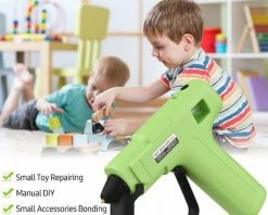 LIFCAUSAL Machine à Colle Thermofusible Rechargeable Pour Enfants Petite Machine à Colle Manuelle Manuelle Sans Fil Pour Enfants Pour Réparation De Jouets Verre Petits Accessoires Collage, USB -Pistolet à colle Soldes 63746065 4