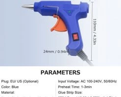 LIFCAUSAL Pistolet à Colle Chaude Portable 20 W Avec 12 Bâtons De Colle Mini Pistolet à Colle Pour Enfants 9 LIFCAUSAL Pistolet à Colle Chaude Portable 20 W Avec 12 Bâtons De Colle Mini Pistolet à Colle Pour Enfants -Pistolet à colle Soldes 63746075 5