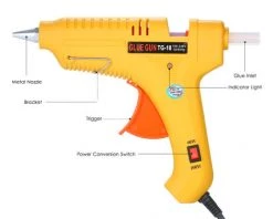 LIFCAUSAL Pistolet à Colle Thermofusible 60W/100W Puissance Réglable Machine à Colle Thermofusible Multifonctionnel Ménage Industriel Pistolet à Colle DIY Jaune GT-10,EU 8 LIFCAUSAL Pistolet à Colle Thermofusible 60W/100W Puissance Réglable Machine à Colle Thermofusible Multifonctionnel Ménage Industriel Pistolet à Colle DIY Jaune GT-10,EU -Pistolet à colle Soldes 63746406 4