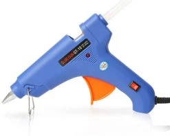 TolleTour Pistolet à Colle Chaude 100W Chauffrage Rapide Et Sûr, Anti écoulement Pour Réparation,Artisanat, DIY,Maison,Bureau - Bleu