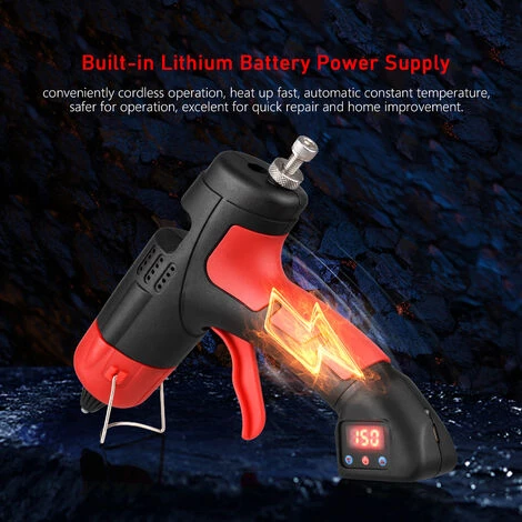 LIFCAUSAL Machine à Colle Thermofusible Affichage Numérique électronique Portable Sans Fil Batterie Li-ion Pistolet à Colle Température Réglable Et Sortie De Quantité De Colle Pour Le Bricolage Et La Réparation De Meubles Avec 30 Bâtons De Colle 4 LIFCAUSAL Machine à Colle Thermofusible Affichage Numérique électronique Portable Sans Fil Batterie Li-ion Pistolet à Colle Température Réglable Et Sortie De Quantité De Colle Pour Le Bricolage Et La Réparation De Meubles Avec 30 Bâtons De Colle – Image 4