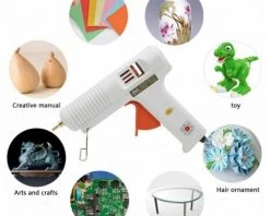 NAXUNNN Pistolet ¨¤ Colle Industriel ¨¤ Temp¨¦rature R¨¦glable 150W Pistolet ¨¤ Colle, Pistolet ¨¤ Sol A -Pistolet à colle Soldes 64122374 4