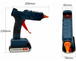 LIFCAUSAL Machine à Colle Thermofusible électrique Portable Sans Fil Au Lithium Applicateur D'outil D'extrusion De Colle Pour La Maison Bricolage Artisanat Articles Adhésifs Faits à La Main Réparations Rapides Compatibles Avec La Batterie Au Lithium Black&Decker -Pistolet à colle Soldes 64124753 5