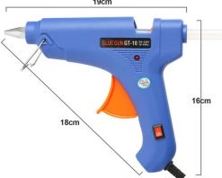 SWANEW Pistolet à Colle Chaude 100W Chauffrage Rapide Et Sûr, Anti écoulement Pour Réparation,Artisanat, DIY,Maison,Bureau - Bleu -Pistolet à colle Soldes 64174924 4