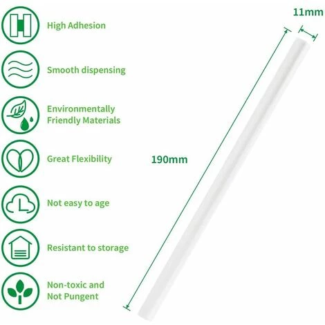 SWANEW Colle Thermofusible Bâtons De Colle 11 X 200 Mm, Transparent 250 Pcs - Transparent 3 SWANEW Colle Thermofusible Bâtons De Colle 11 X 200 Mm, Transparent 250 Pcs - Transparent – Image 3