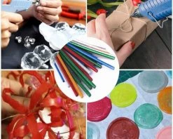 LIFCAUSAL Bâton De Colle Chaude 25 Pièces 7MM Bricolage Manuel Transparent Couleur Flash Or Oignon Couleur Magique Bande Thermofusible Lumineuse Pour Coller La Réparation De Remplissage -Pistolet à colle Soldes 64475772 3